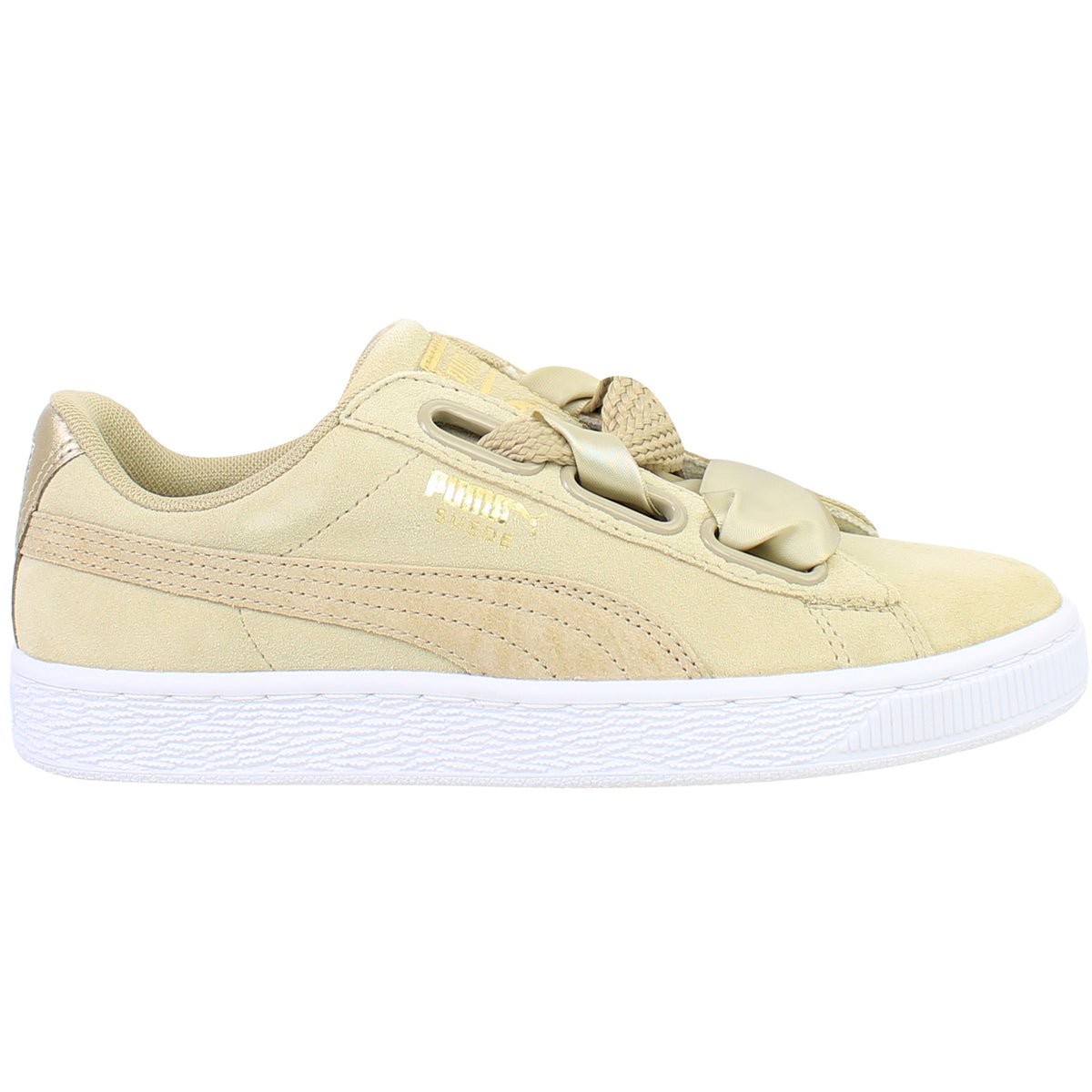 Puma Suede Heart Safari Womens Beige Trainers
