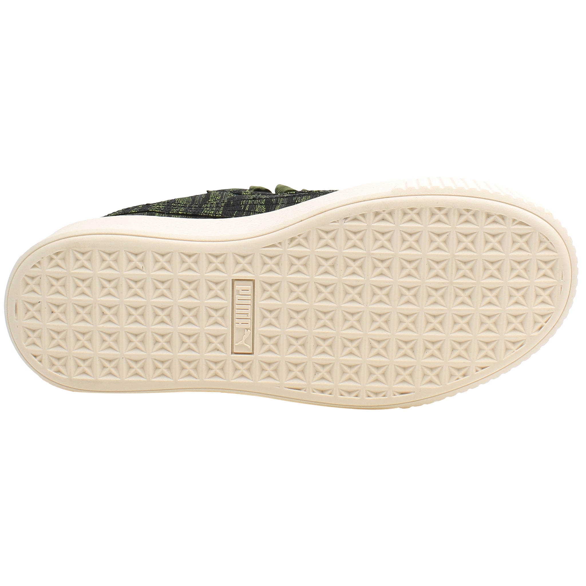 Puma Basket Womens Olive Platform Trainers