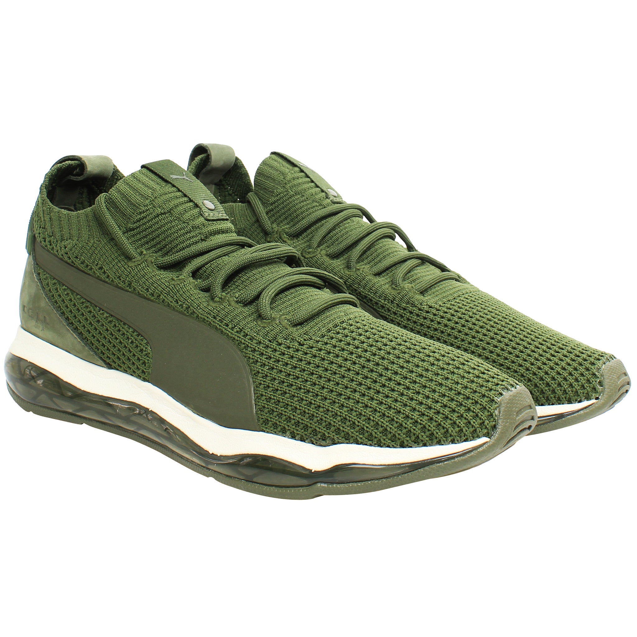 Puma Cell Motion Waffle Mens Green Trainers