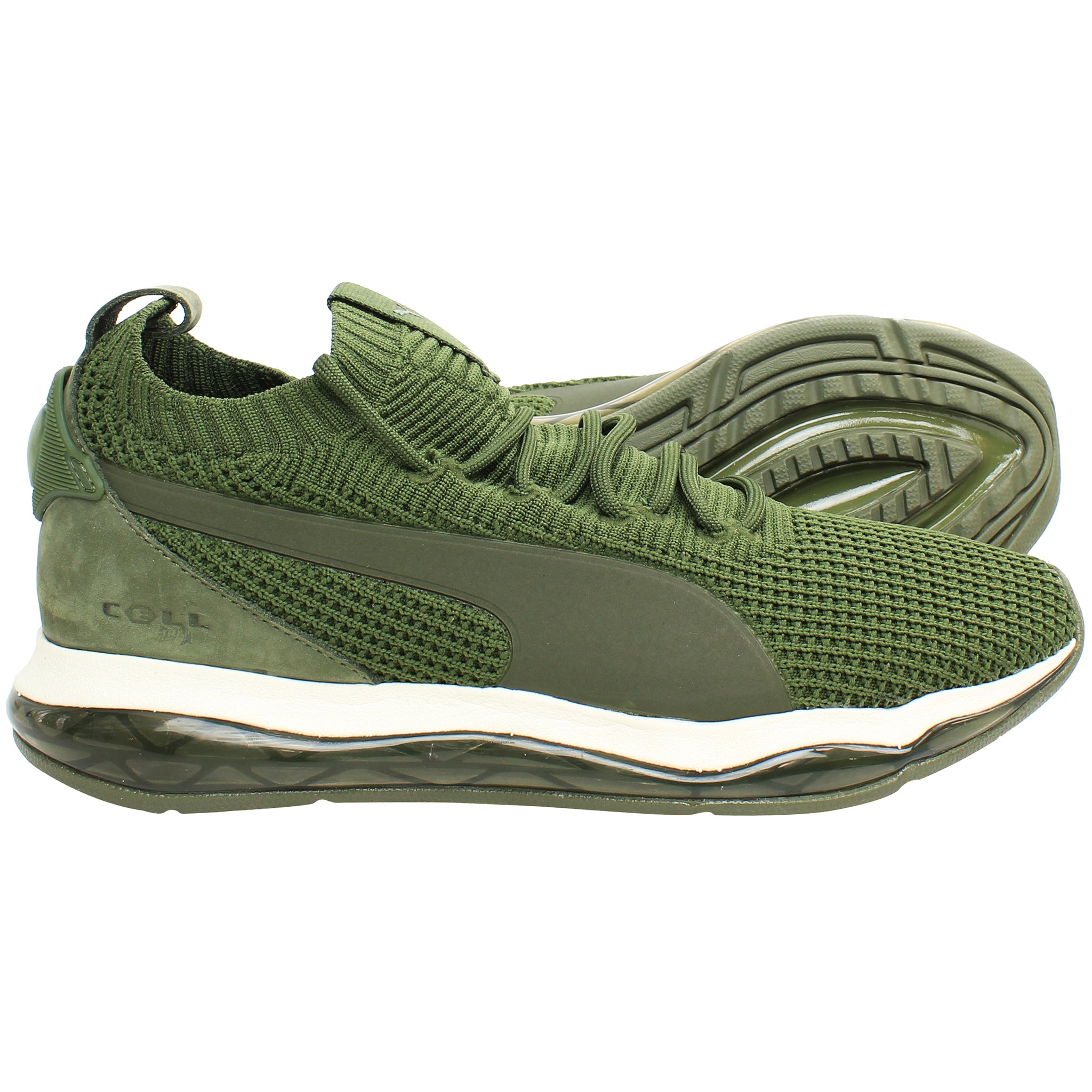 Puma Cell Motion Waffle Mens Green Trainers