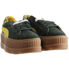 Puma Fenty By Rihanna Cleated Creeper Lace Up Suede Women Trainers 366268 01