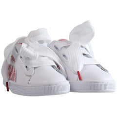 Puma Basket Heart AOP Womens White Trainers