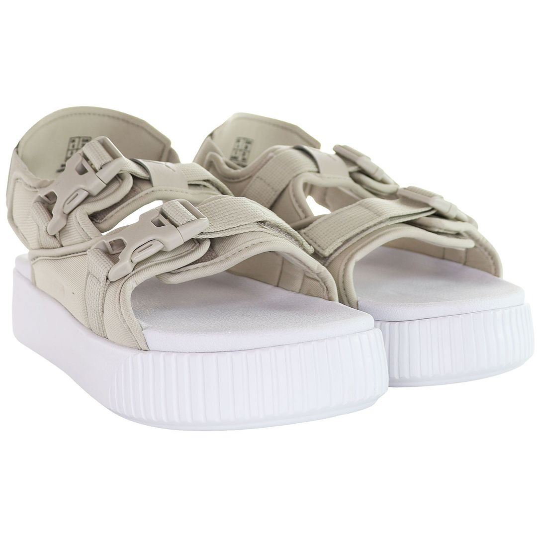 Puma Platform Slide YLM 19 Womens Beige Sandals