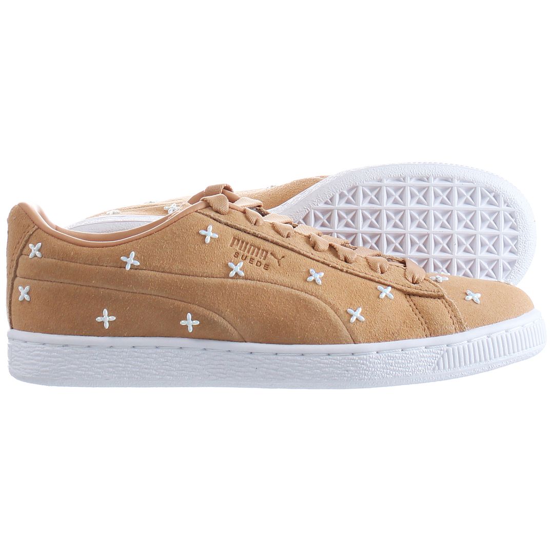 Puma Flower Studs Womens Brown Trainers