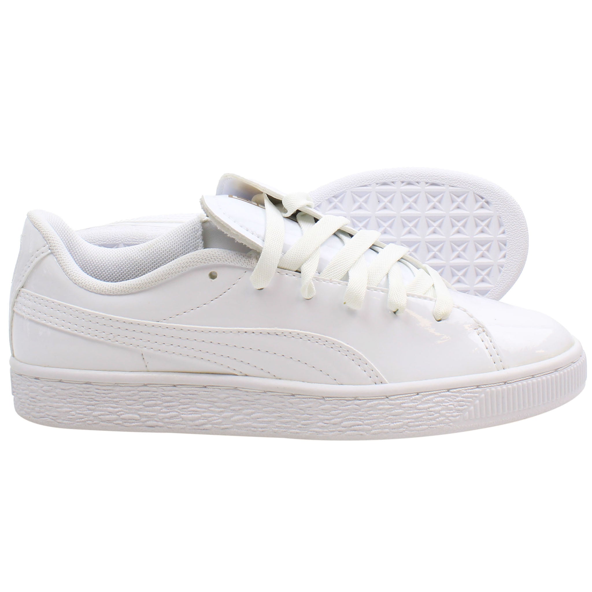 Puma Basket Crush Womens White Trainers