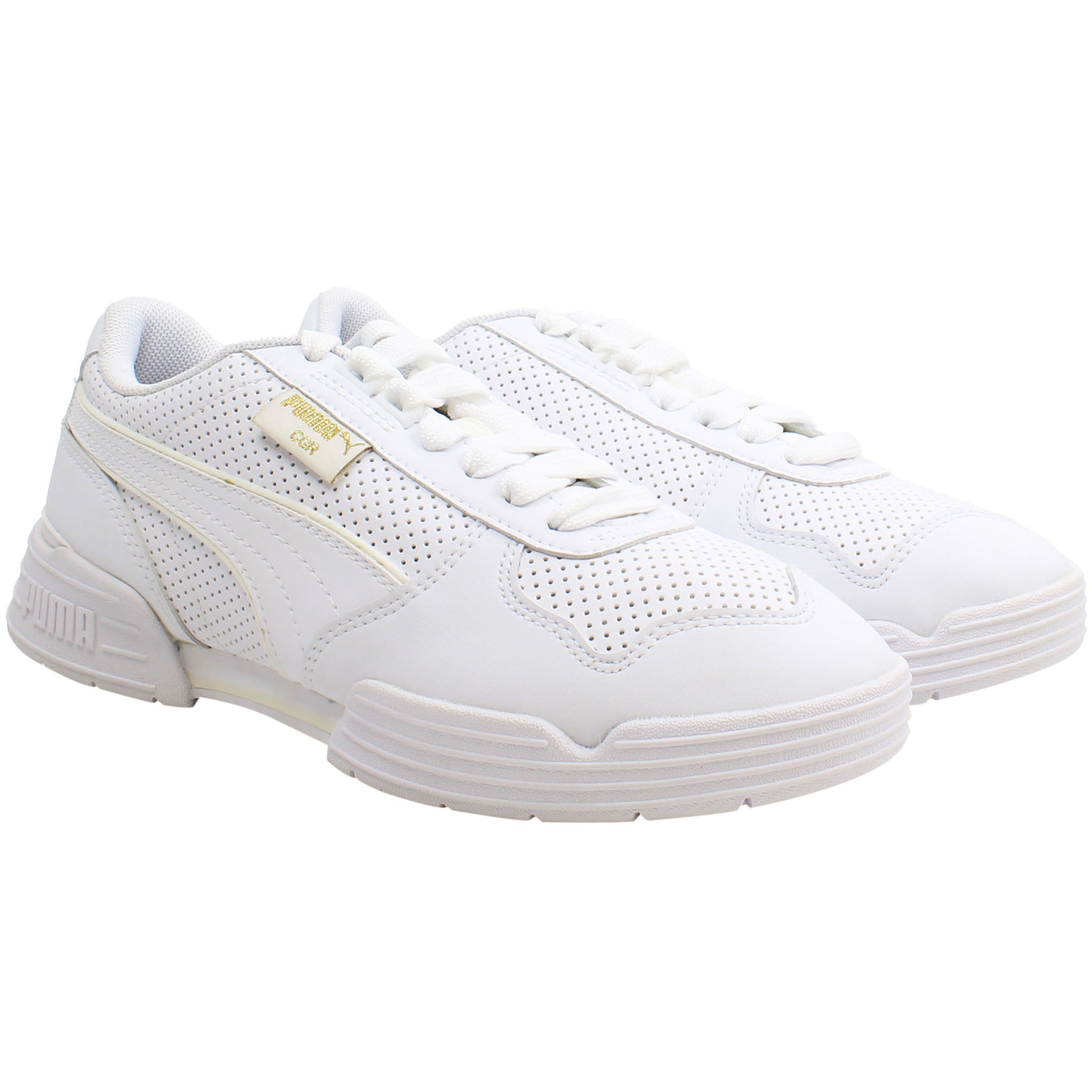 Puma CGR Perforated Mens White Trainers