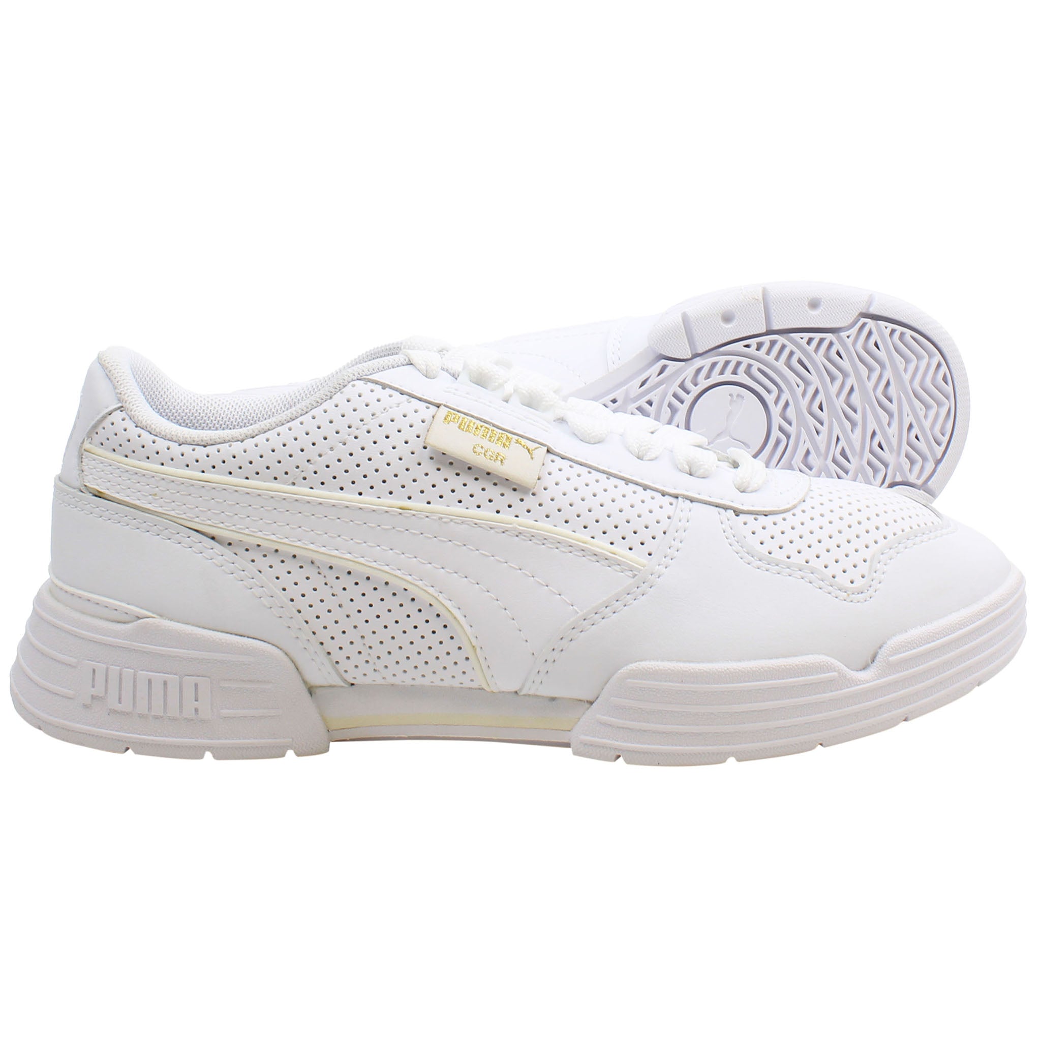 Puma CGR Perforated Mens White Trainers