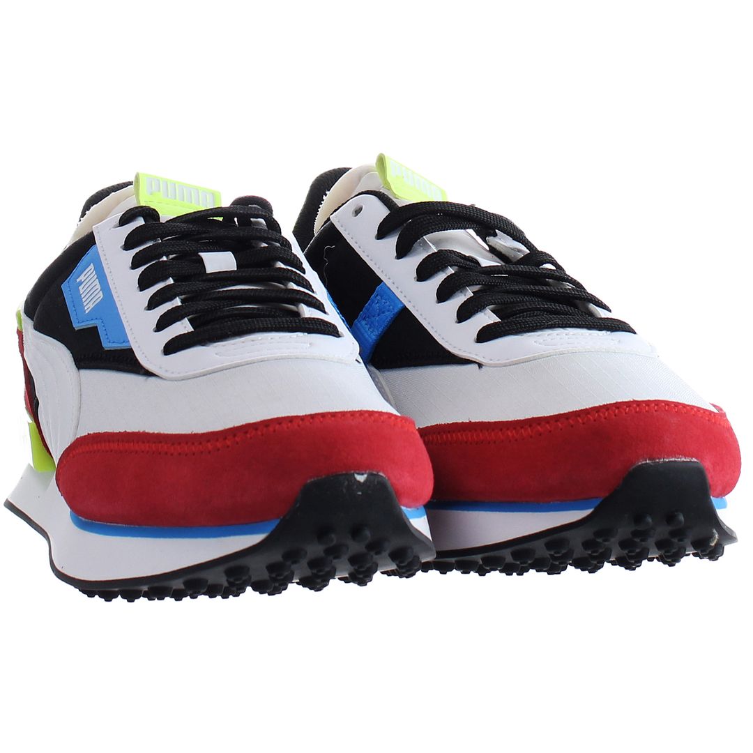 Puma Future Rider Play On Mens White/Red Trainer