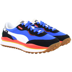 Puma Style Rider Play On Mens Blue/Black Trainers