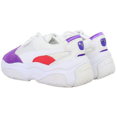 Puma Storm.Y Womens White/Purple Trainers