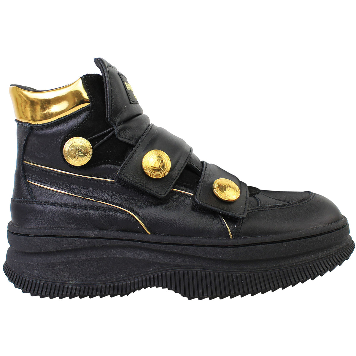 Puma Deva Straps x Balmain Womens Black Boots