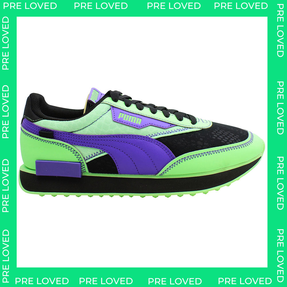 Puma Future Rider Mens Green/Black Trainers NO BOX