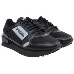 Puma Mile Rider Bright Peaks Mens Black Trainers