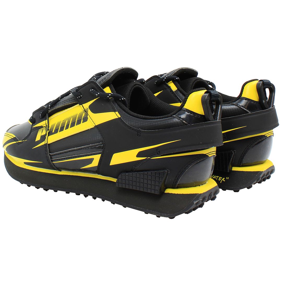 Puma Mile Rider CSM Womens Black/Yellow Trainers