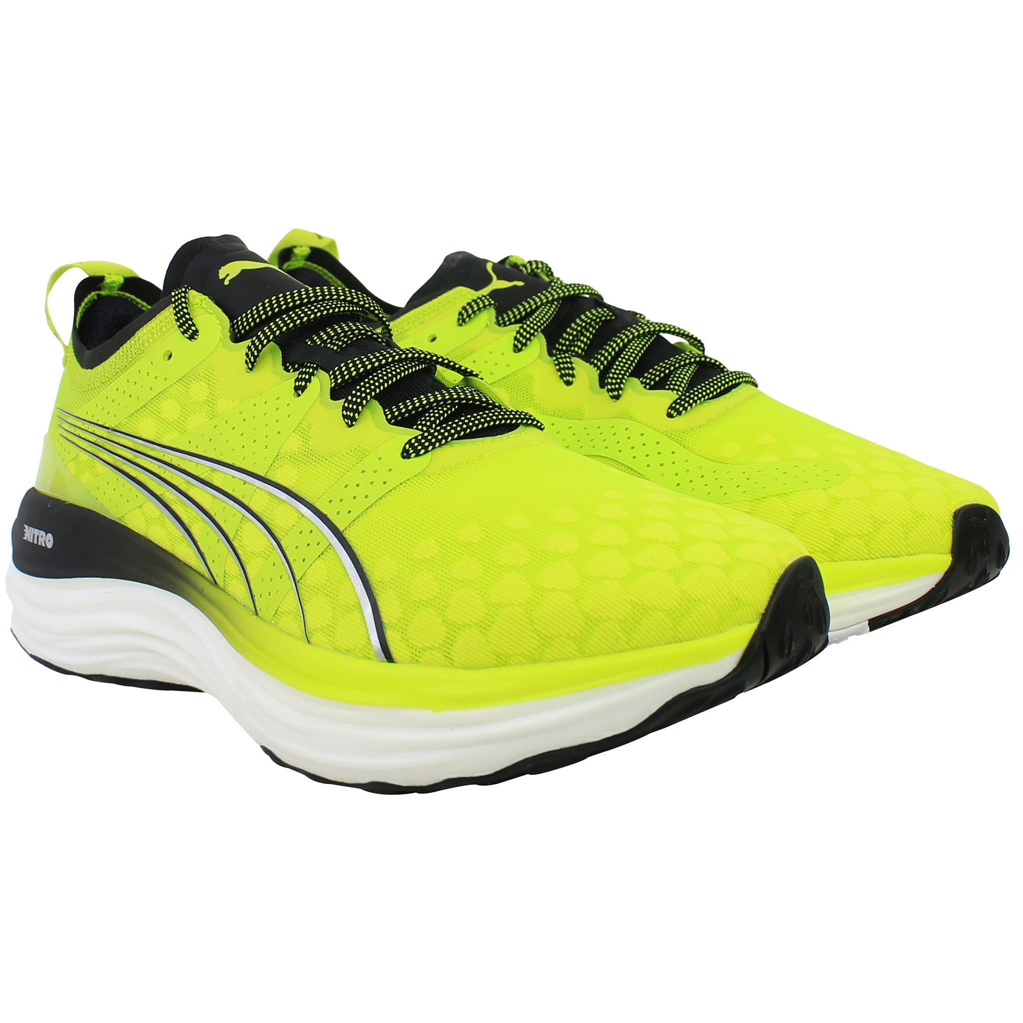 Puma ForeverRun Nitro Mens Green Running Shoes