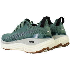 Puma ForeverRun Nitro Knit Womens Dark Green Running Shoes