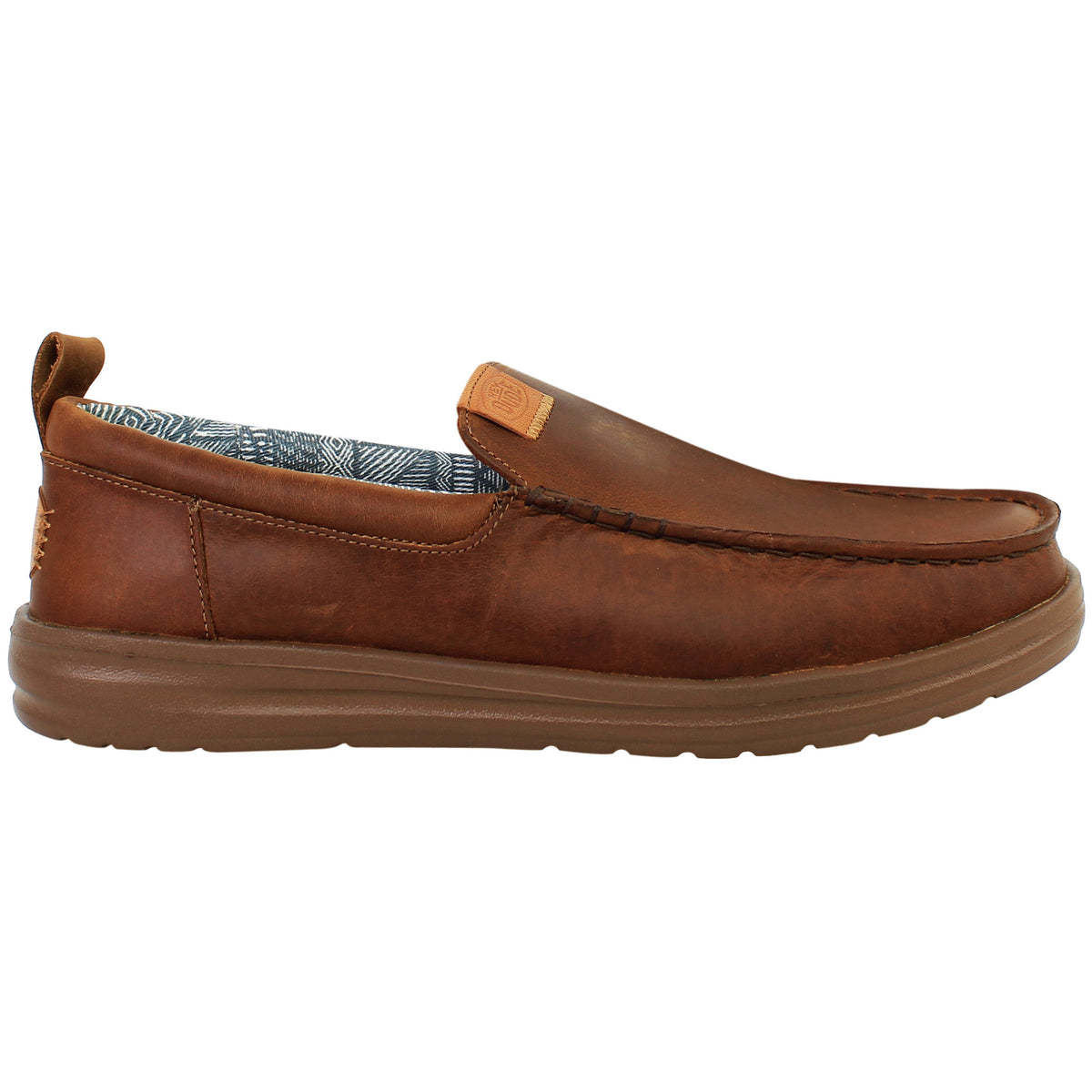 Hey Dude Wally Grip Mens Brown Shoes