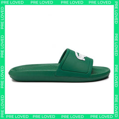 Lacoste Croco Slide 119 1 Mens Green Sliders DIRTY