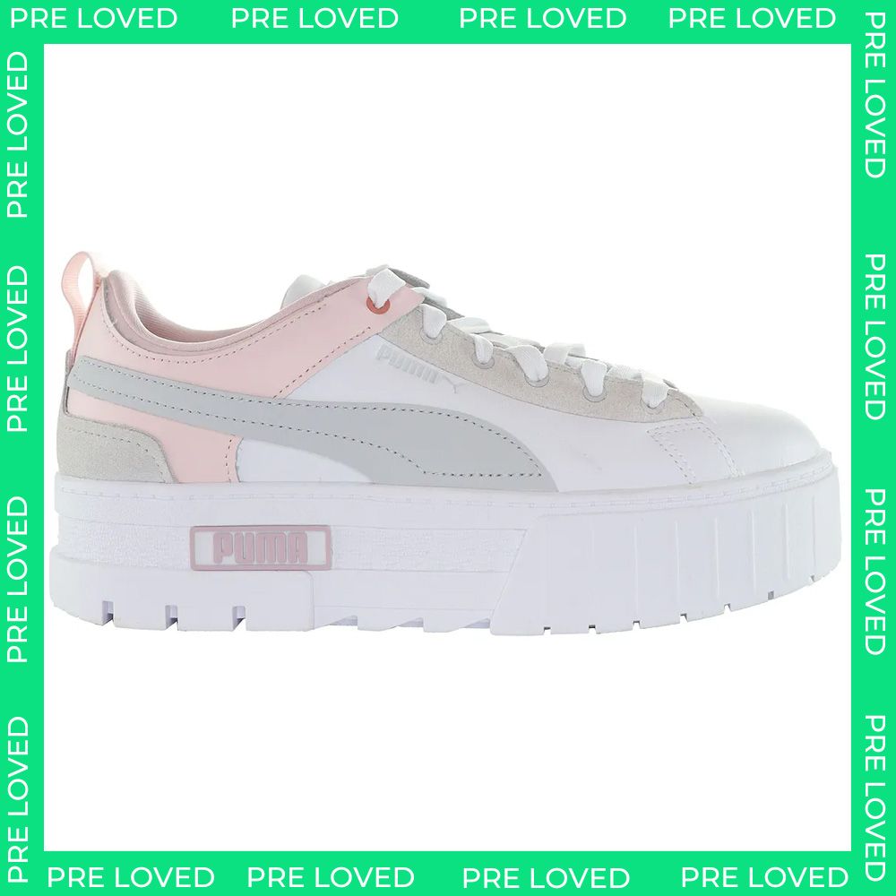 Puma Mayze Raw Womens White Trainers - Dirty Marks