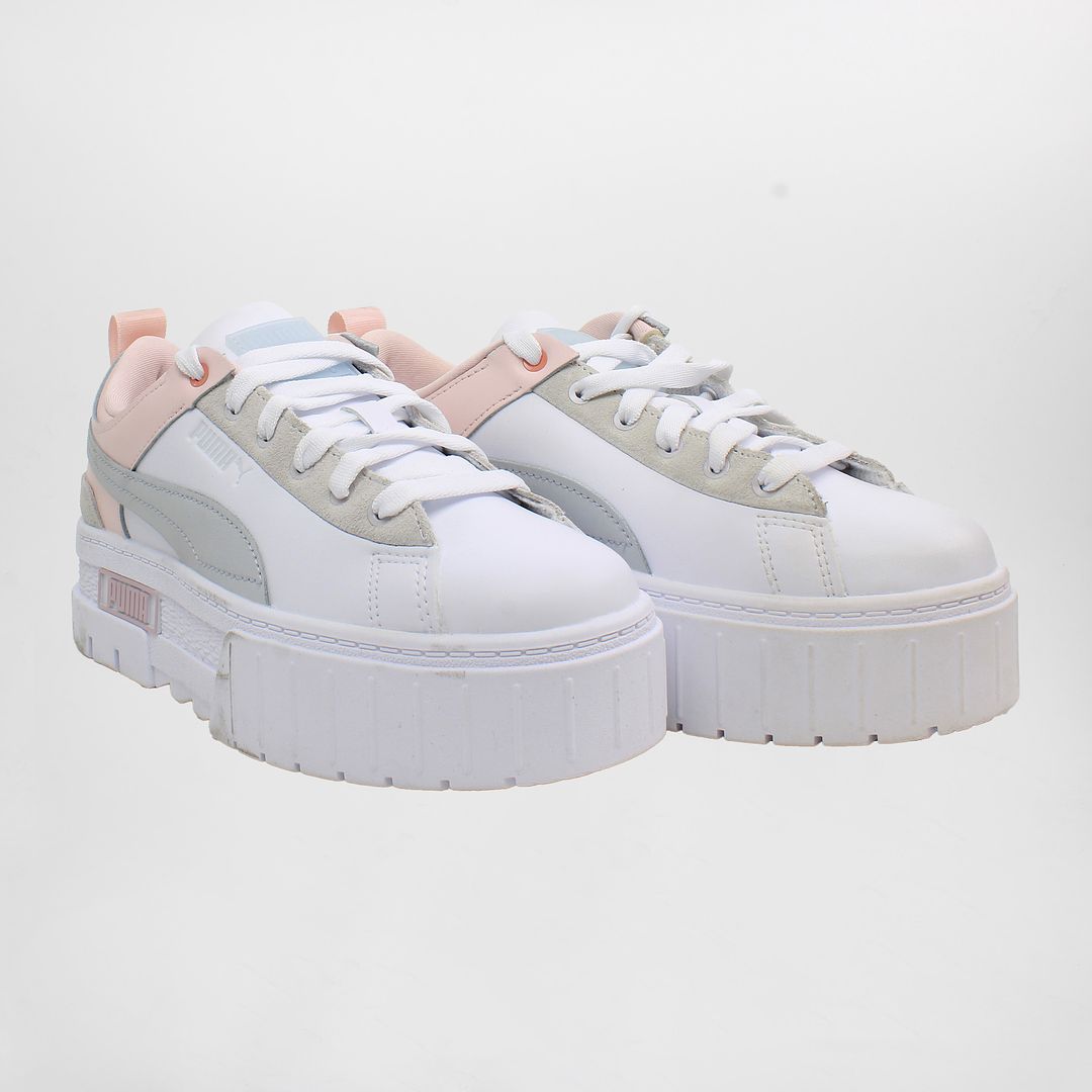 Puma Mayze Raw Womens White Trainers - Dirty Marks