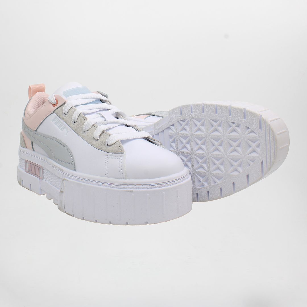 Puma Mayze Raw Womens White Trainers - Dirty Marks