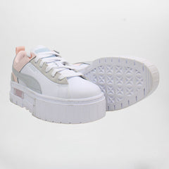 Puma Mayze Raw Womens White Trainers - Dirty Marks