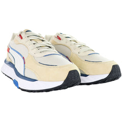 Puma Wild Rider Displaced Mens Beige Trainers