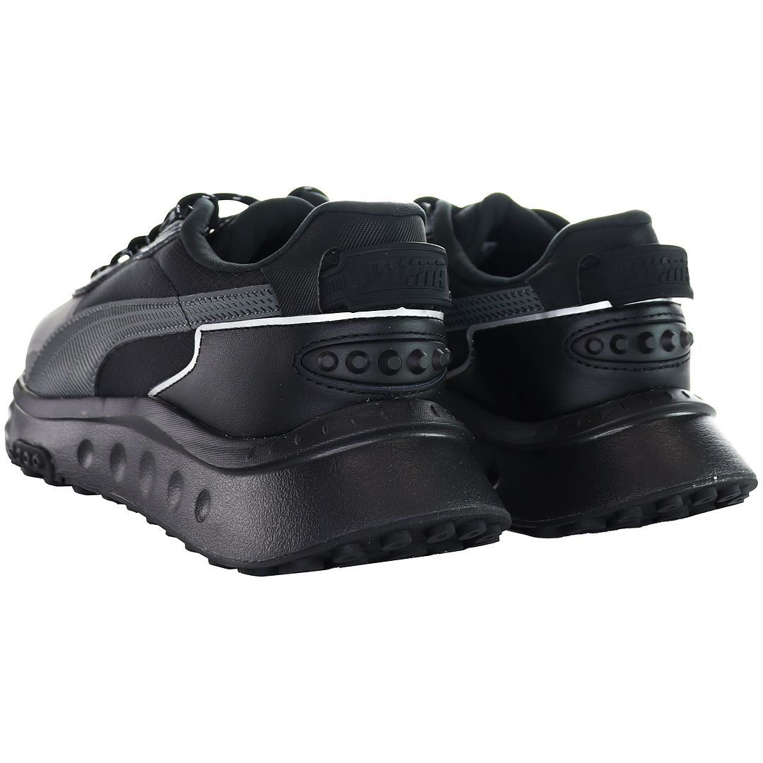 Puma Wild Rider Grip LS Kids Black Trainers