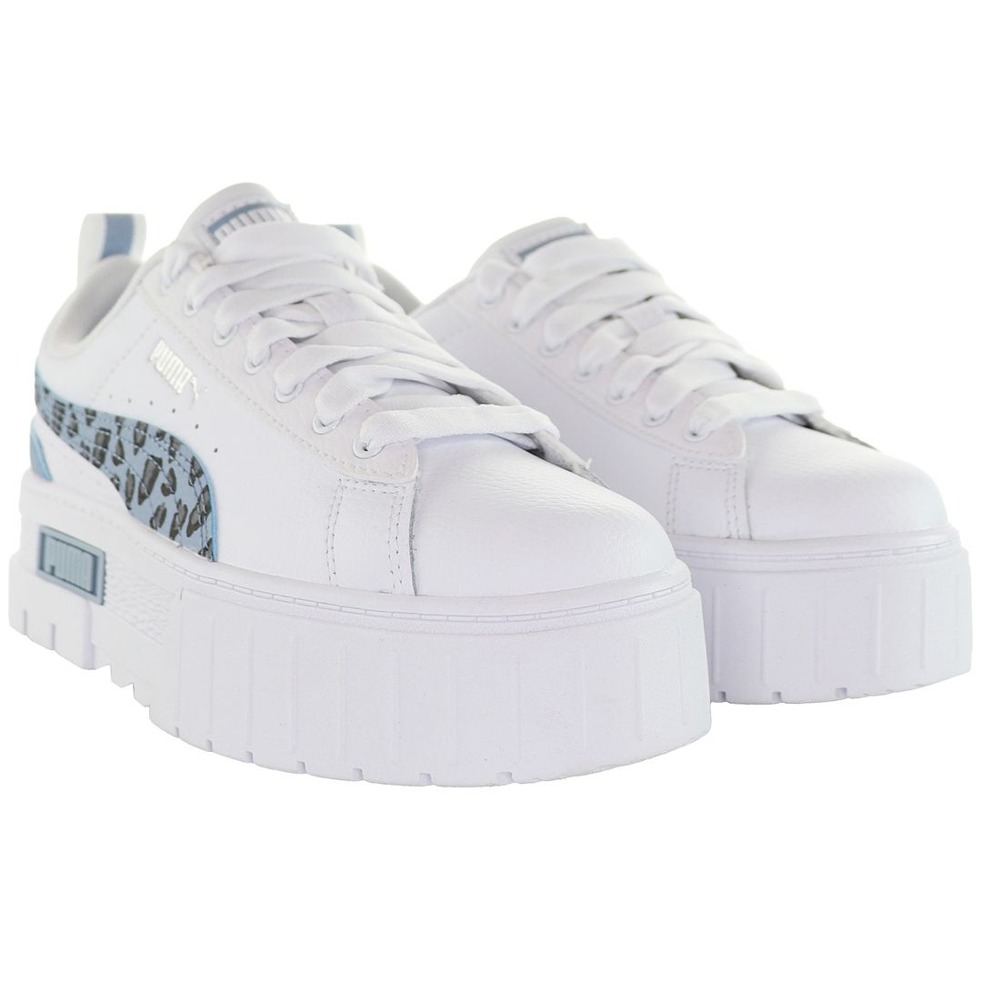 Puma Mayze Wild Kids White Trainers