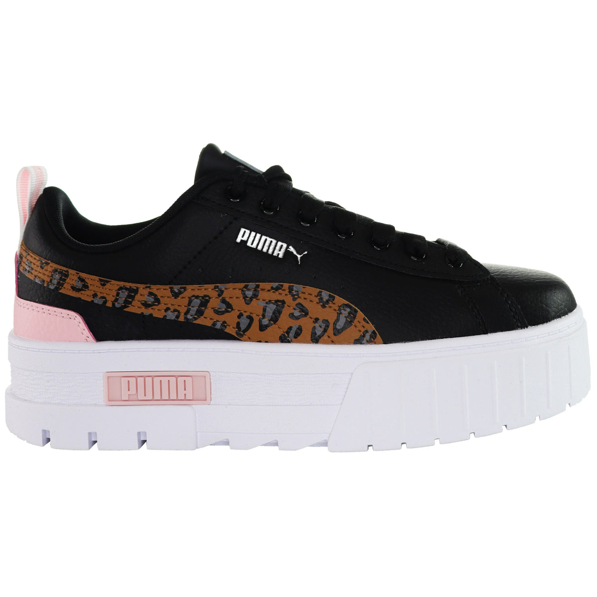 Puma Mayze Wild Kids Black Trainers