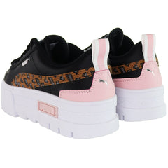 Puma Mayze Wild Kids Black Trainers