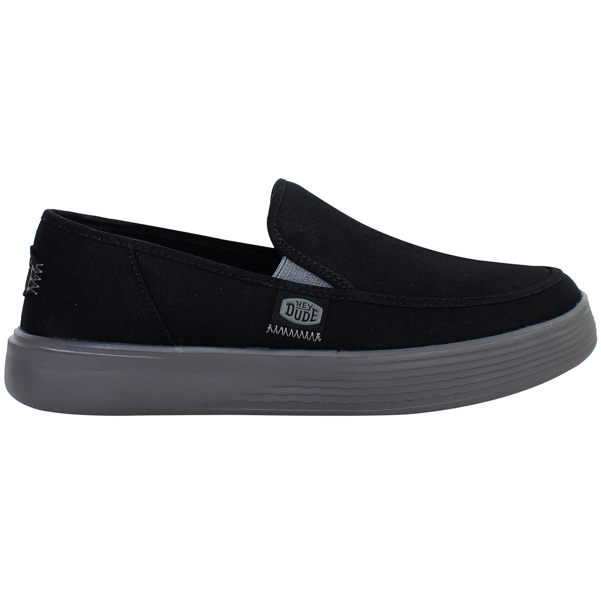 Hey Dude Sunapee Mens Black Plimsolls