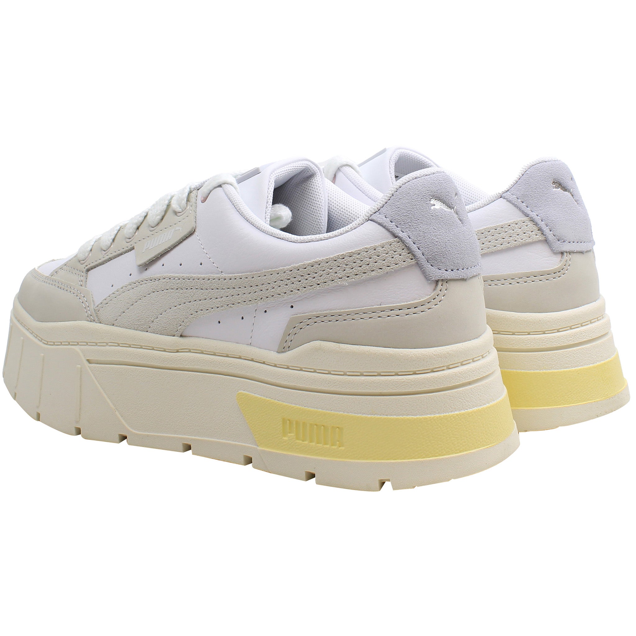 Puma Mayze Stack Luxe Womens White Trainers