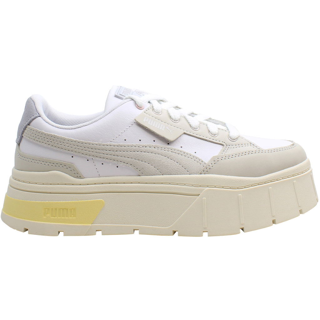 Puma Mayze Stack Luxe Womens White Trainers