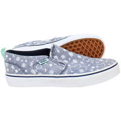 Vans Asher Low Top Womens Blue Plimsolls