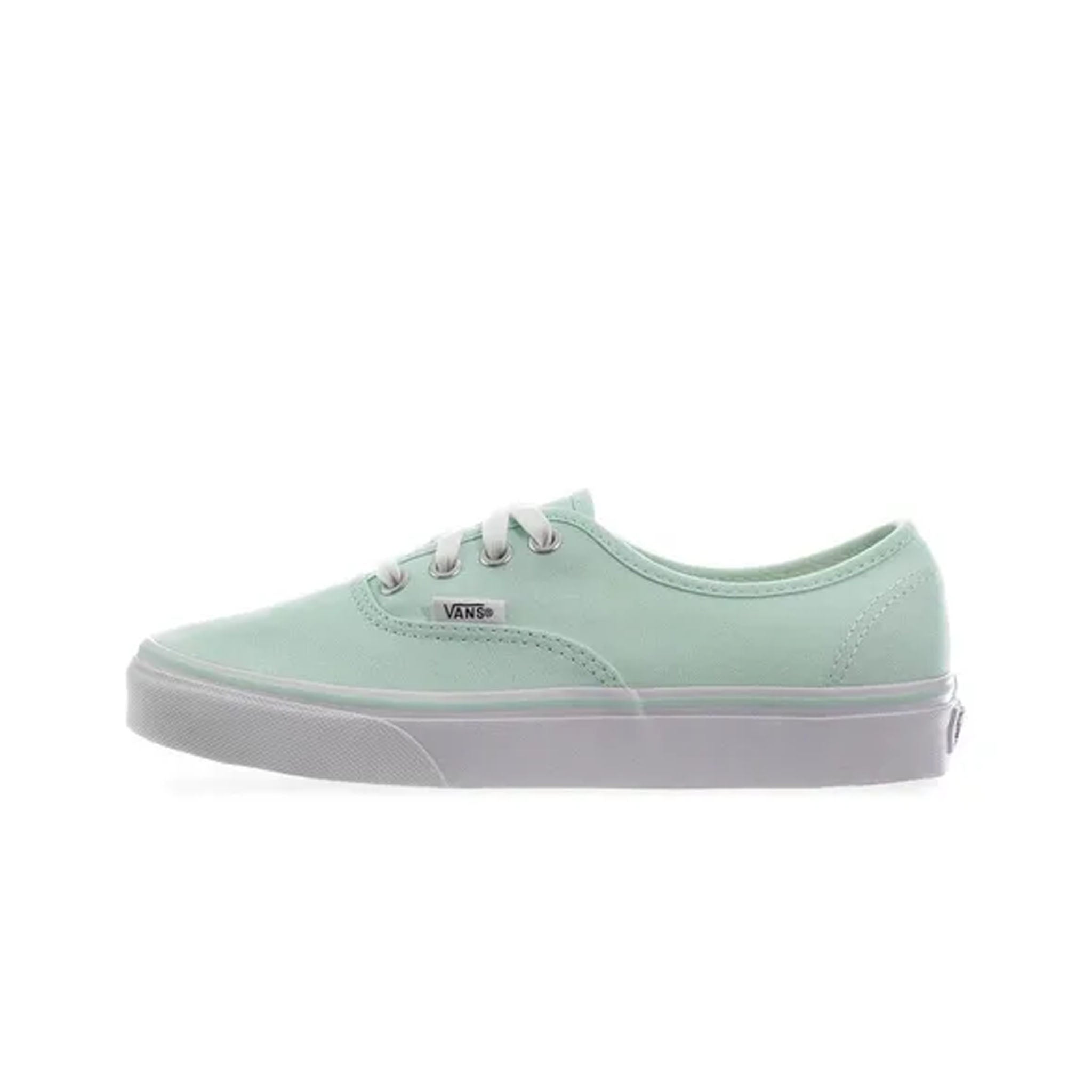 Vans Authentic Lace-Up Green Synthetic Womens Plimsolls 38EMMQV