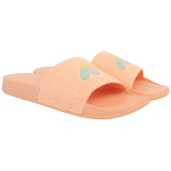 FitFlop Iqushion Arrow Knit Womens Orange Sliders