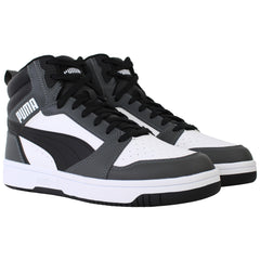 Puma Rebound v6 Mens White/Grey Trainers