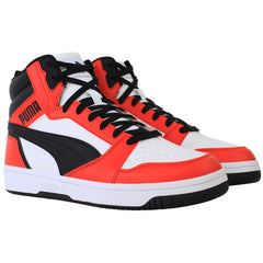 Puma Rebound v6 Mens White/Red Trainers