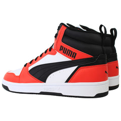 Puma Rebound v6 Mens White/Red Trainers