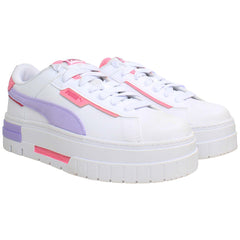 Puma Mayze Crashed Womens White Trainers