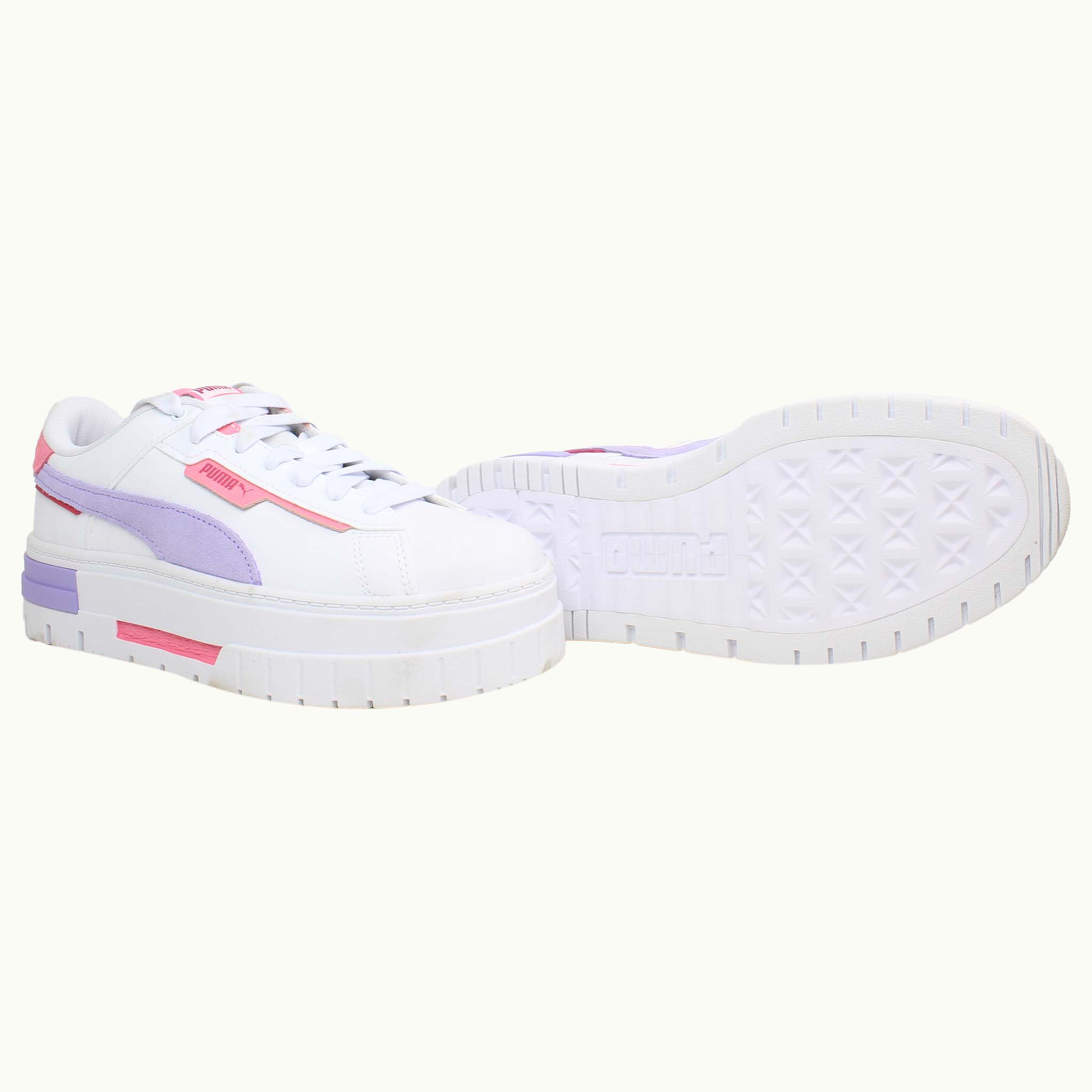 Puma Mayze Crashed Womens White Trainers NO BOX