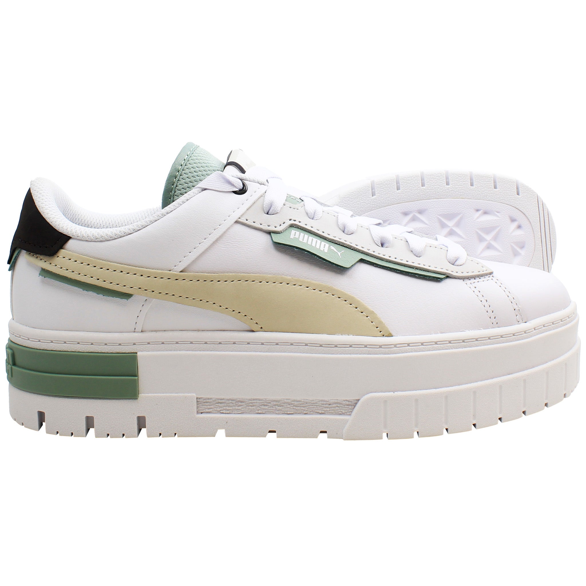 Puma Mayze Crashed PRM Womens White Trainers