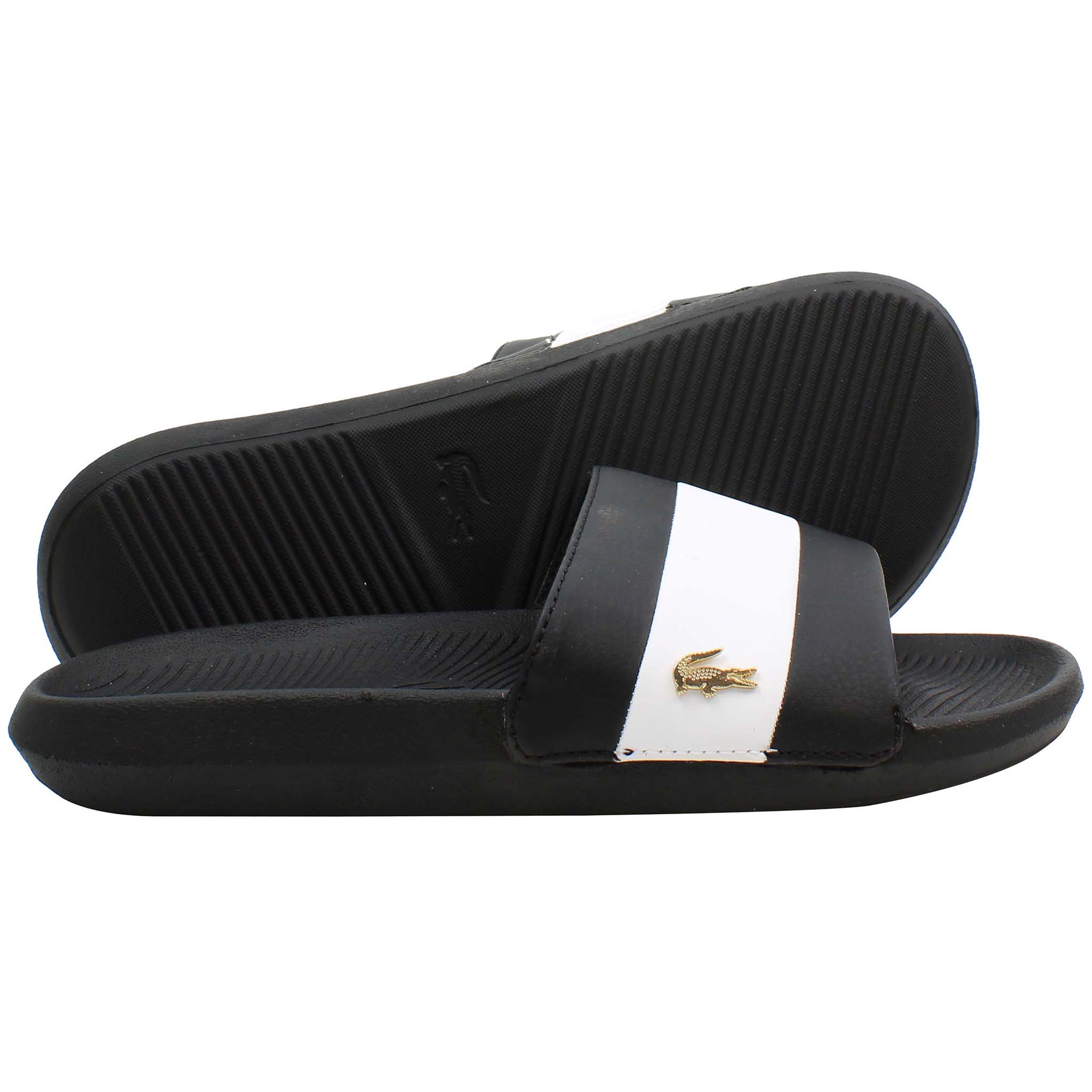 Lacoste Croco Slide 120 3 Womens Black Sliders