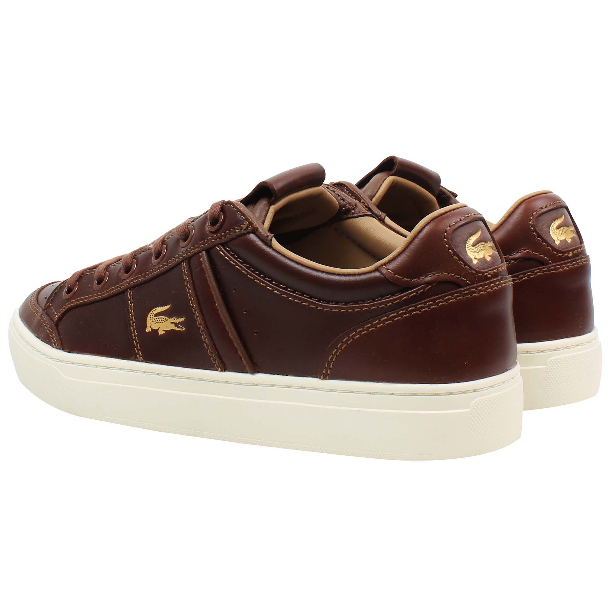 Lacoste Courtline 120 1 Mens Brown Trainers