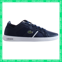 Lacoste Novas 120 1 SMA Mens Navy Blue Trainers NO BOX