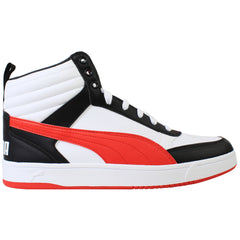Puma Dribble Mid SL Mens Red/White Trainers