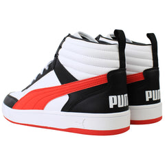 Puma Dribble Mid SL Mens Red/White Trainers