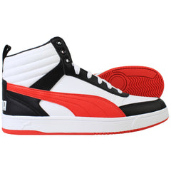 Puma Dribble Mid SL Mens Red/White Trainers