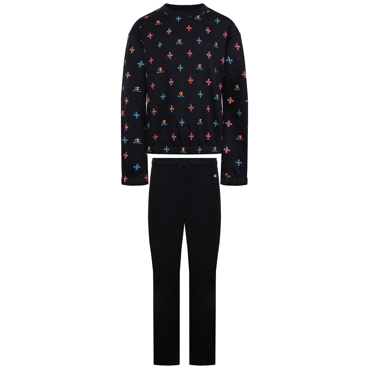 Champion Mini Logo Kids Black Tracksuit